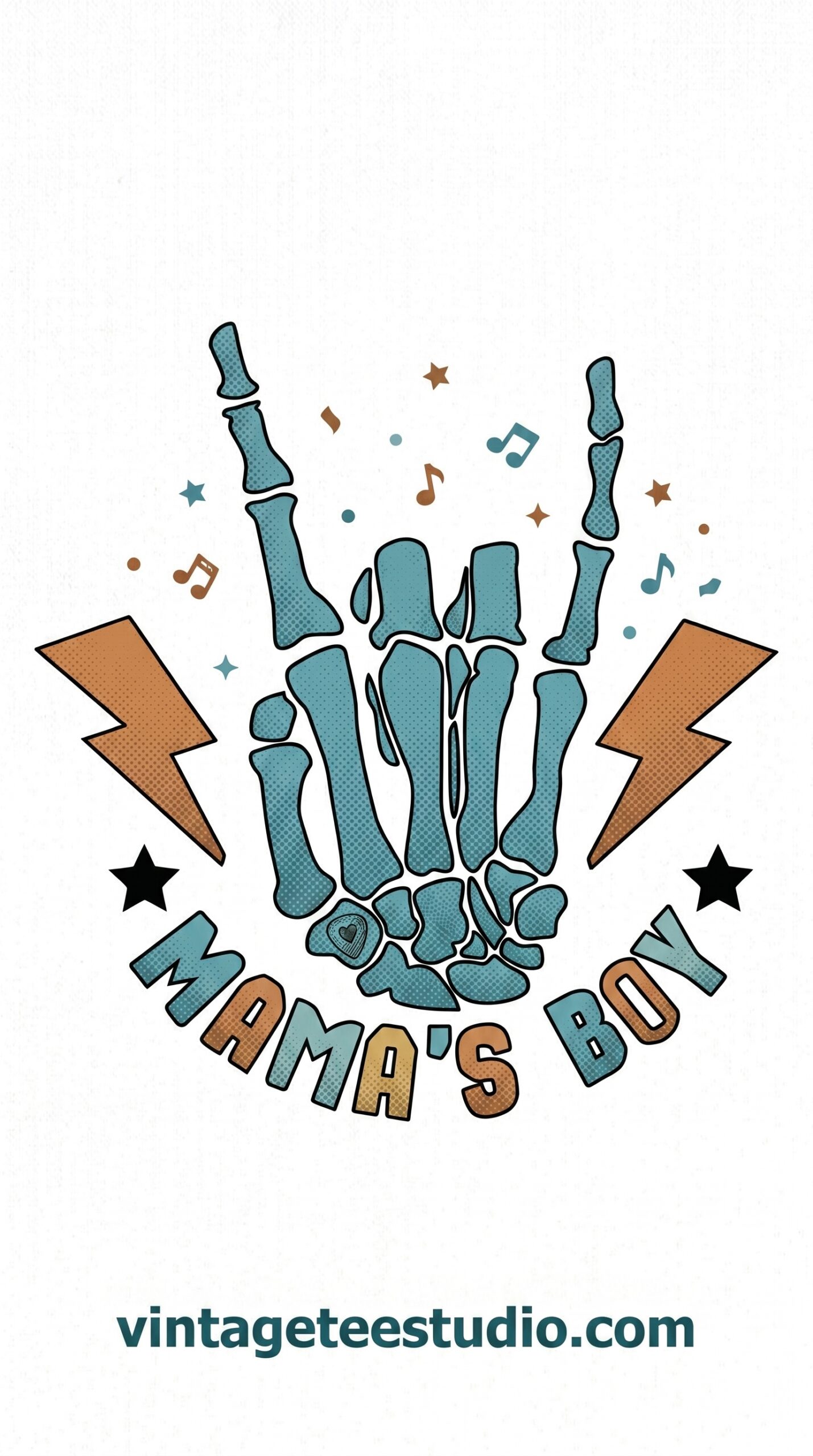 Instant download shirt PNG Mama's Boy lightning design