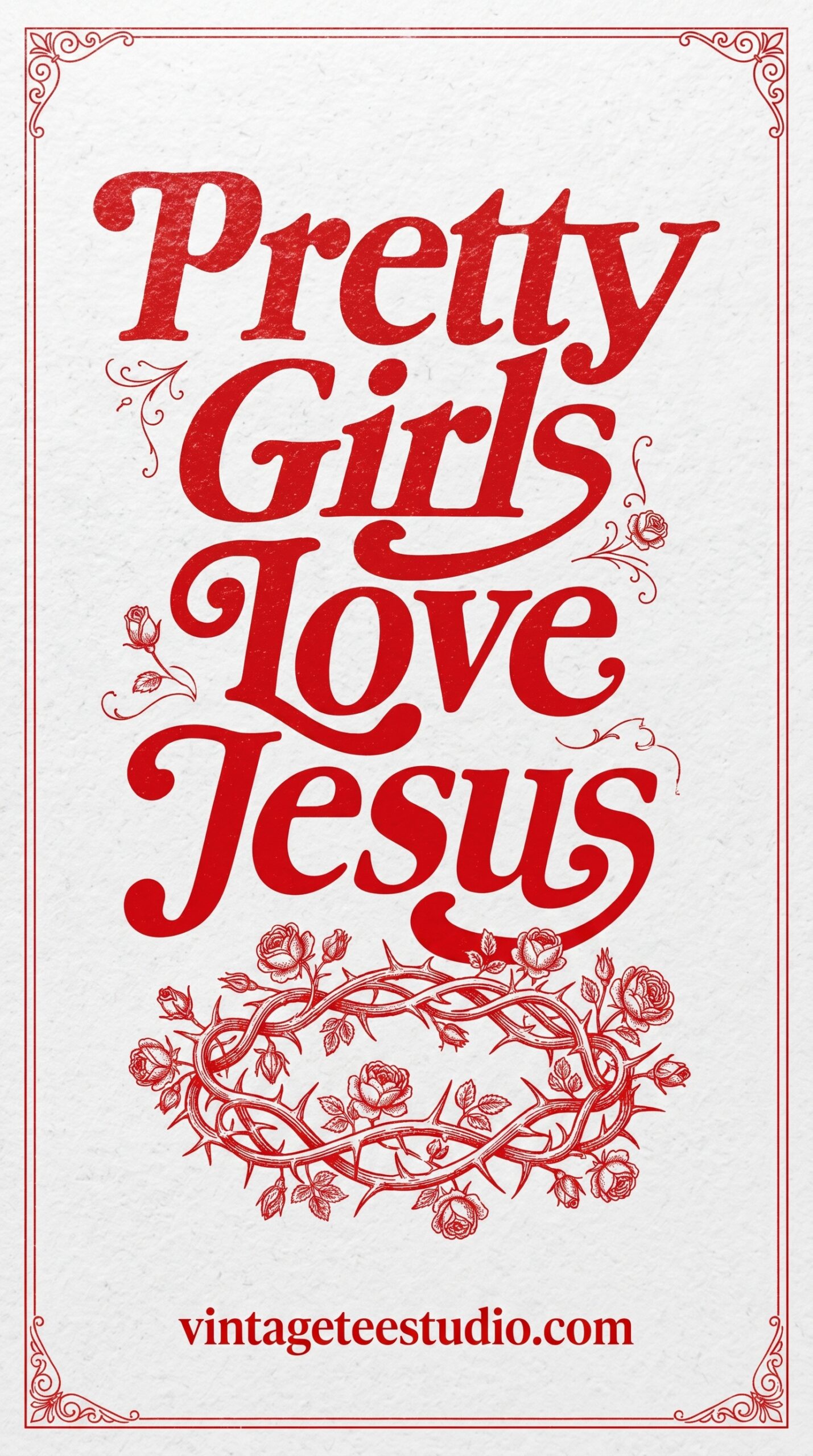 Printable shirt graphic PNG pretty girls love jesus design