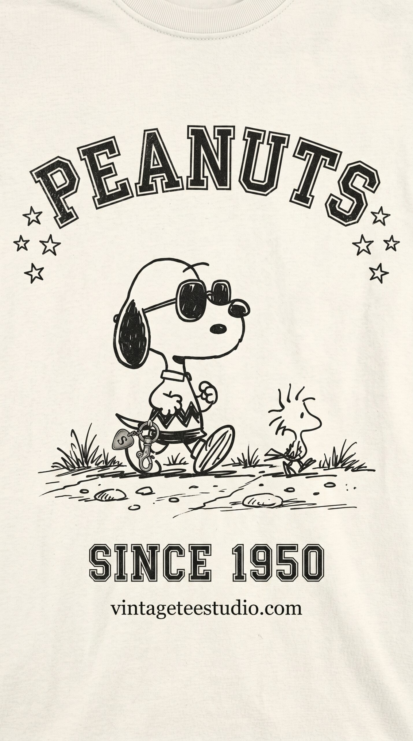 Peanuts since 1950 retro shirt PNG for POD