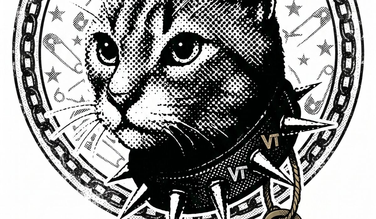 Retro tee PNG black and white cat design vintage shirt