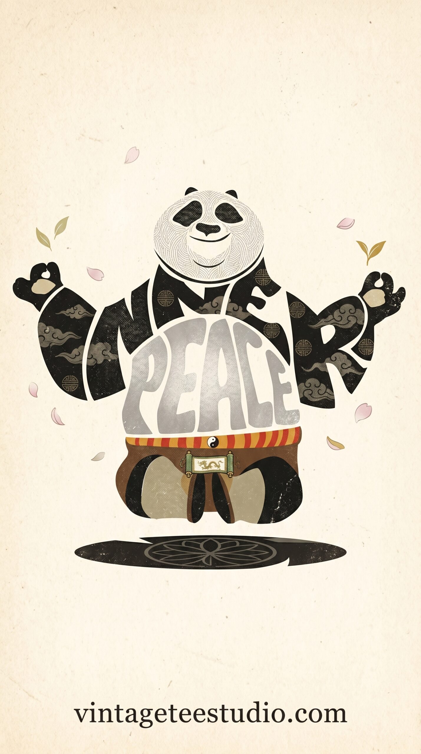 shirt design download png panda peace art custom tee printable editable