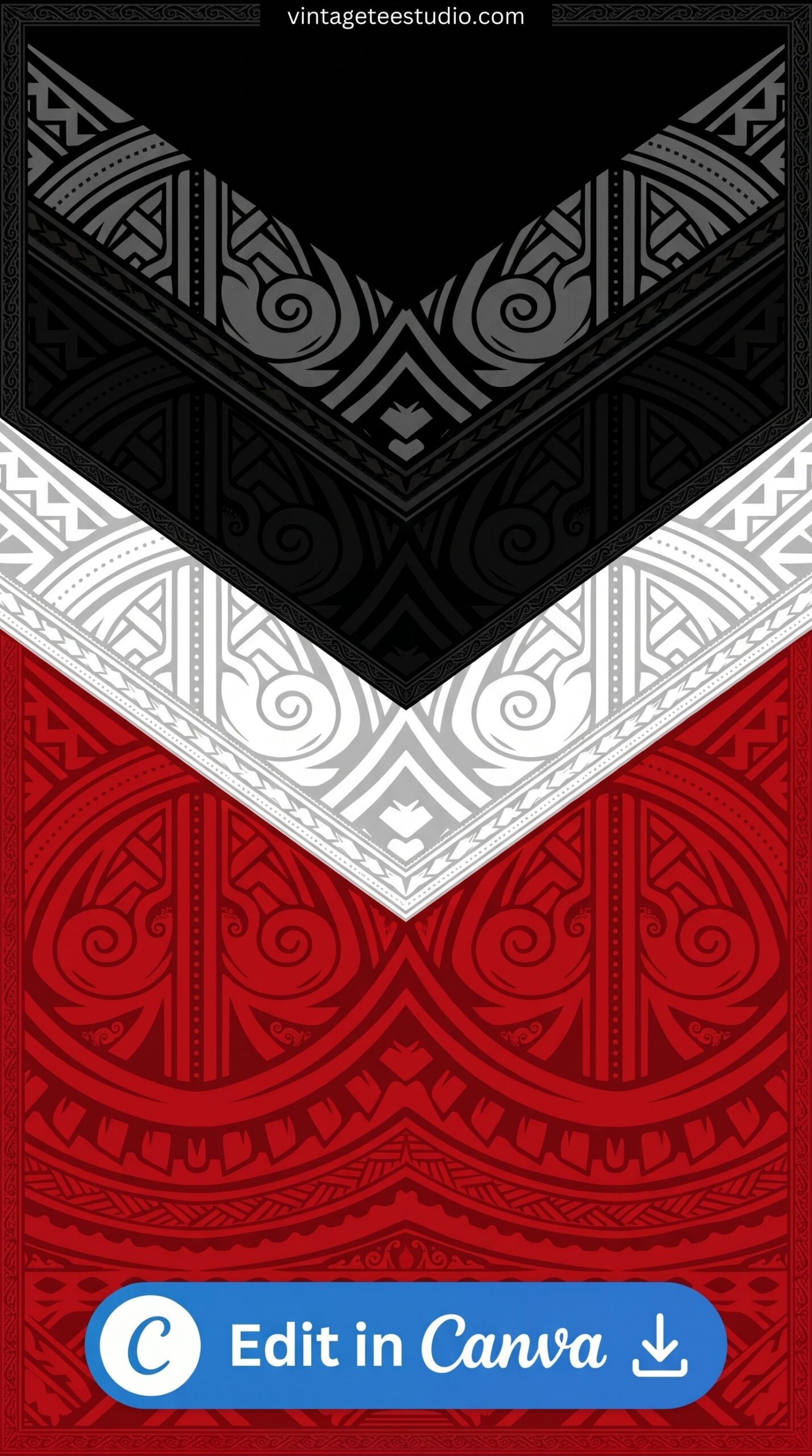 Sublimation shirt PNG black red abstract design