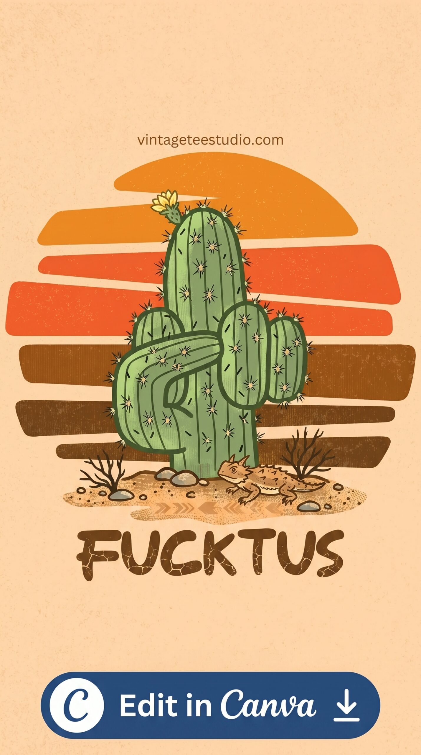 Sublimation shirt PNG funny cactus pun design