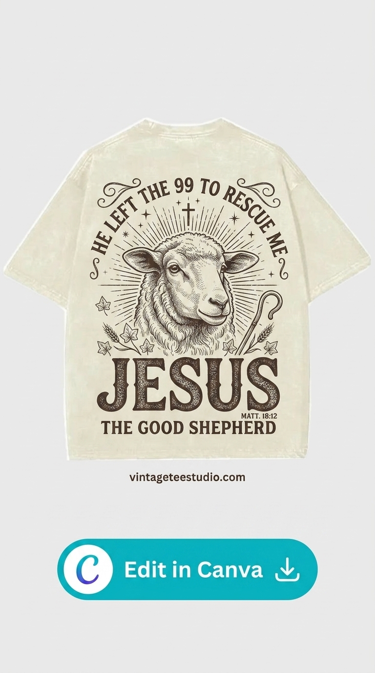 vintage christian shirt png inspirational style printable editable
