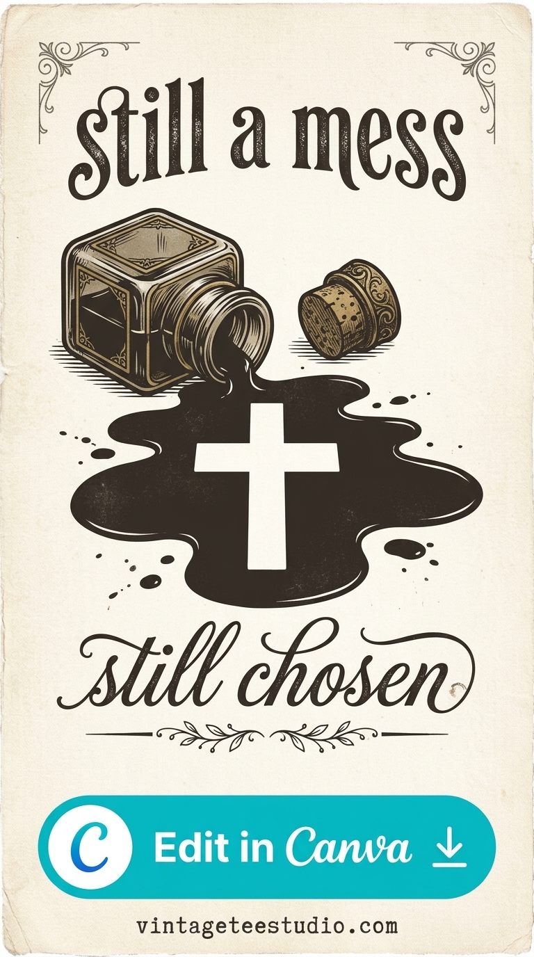 vintage christian shirt png faith cross design printable editable