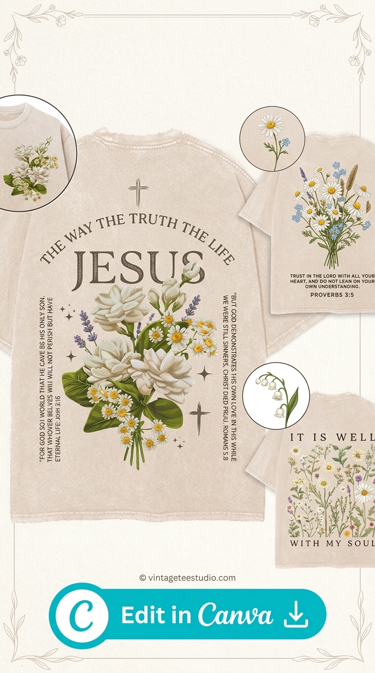 vintage christian shirt png faith wear stylish printable editable
