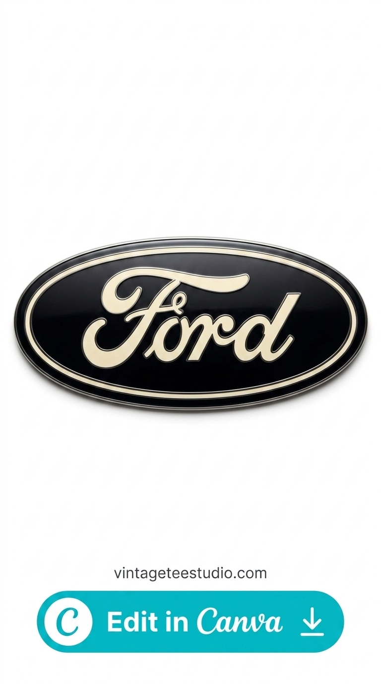 Vintage shirt bundle PNG retro Ford sign apparel design printable editable
