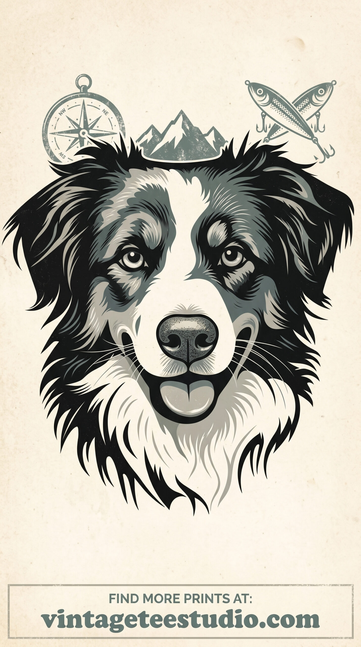 vintage t shirt png for etsy classic dog face black white design printable editable