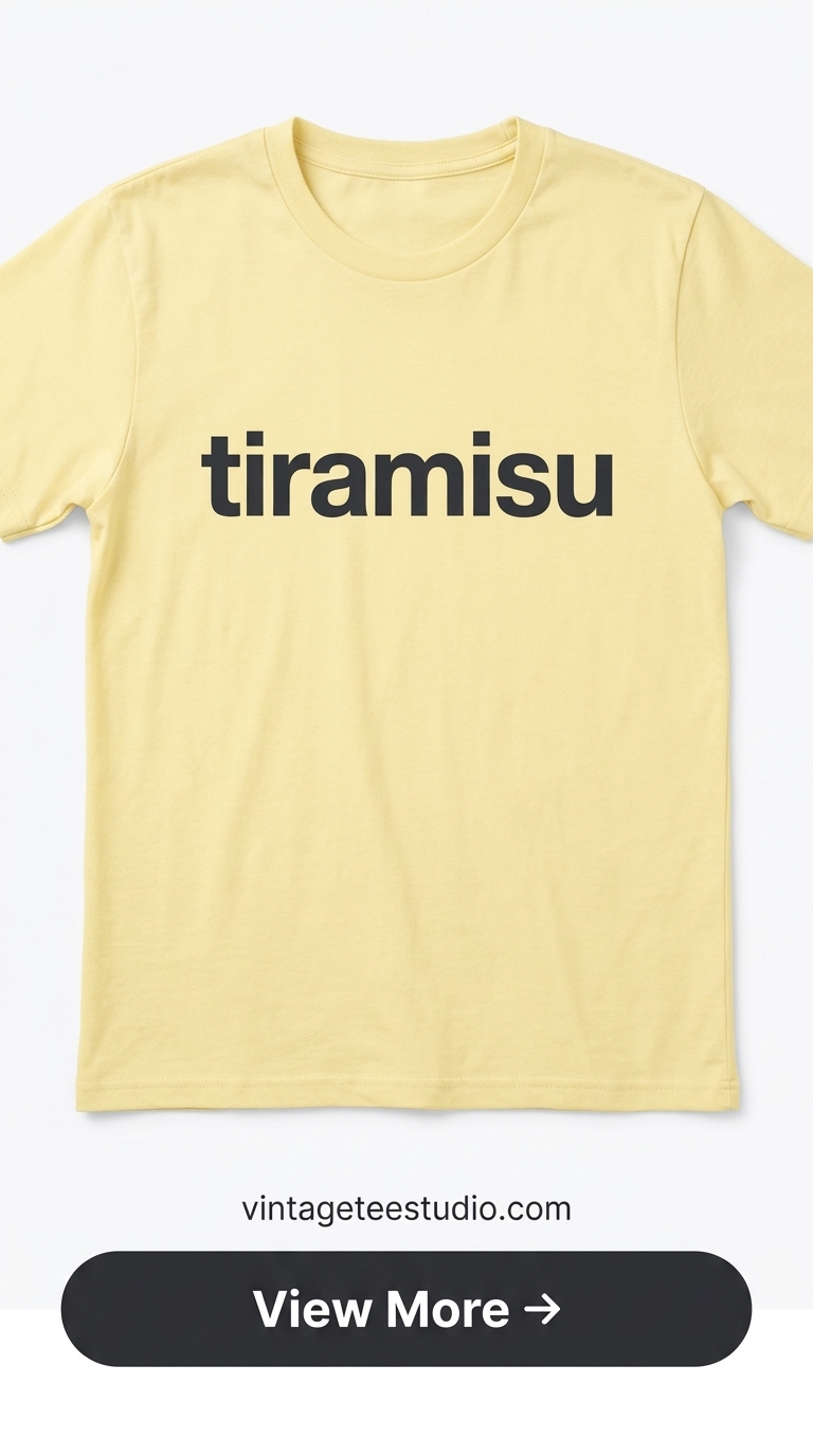 Vintage tee png tiramisu baby tee design printable editable