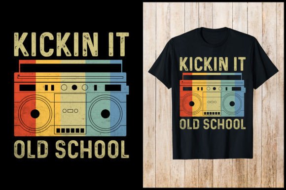 90s retro shirt png kickin it old school vintage tee printable editable