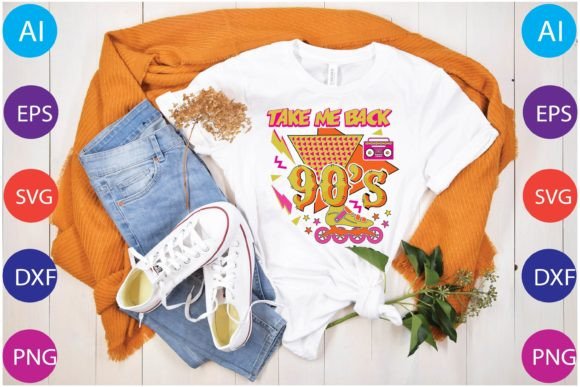 90s retro shirt png take me back to the 90s vintage tee printable editable