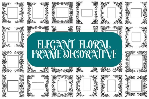 Decorative Vintage Frames Set — Laser Cut aesthetic vintage frame empty transparent png