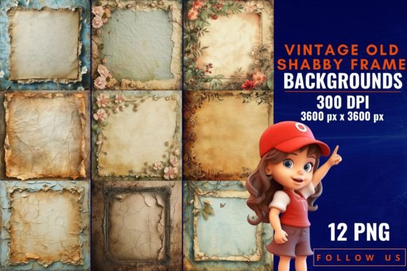 Vintage Old Shabby Frame Backgrounds aesthetic vintage frame empty transparent png