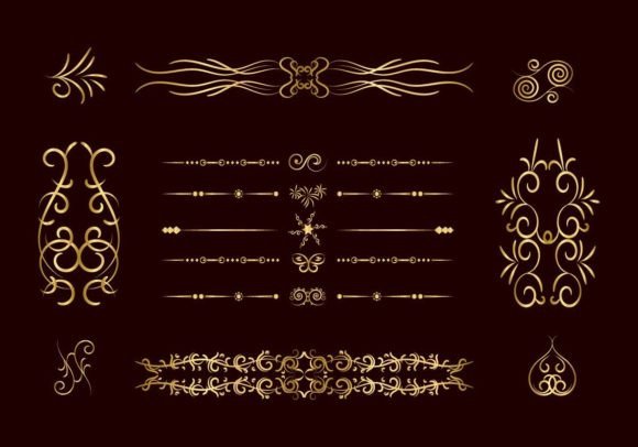 Golden Decorative Floral Luxury Frame Vol. 65 vintage black and gold frame png
