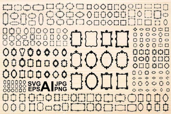 Ornate Black and White Decorative Frames vintage black frame png transparent