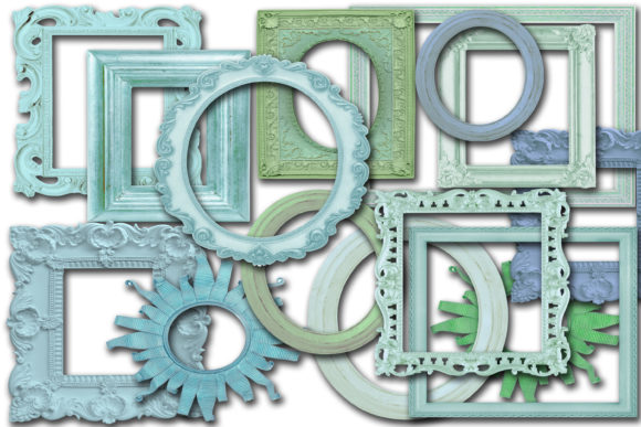 Vintage Blue Frames blue vintage frame png transparent