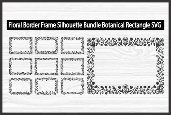 Floral Border Frame vintage border label frame design