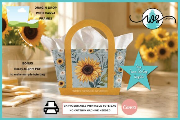 canva paper purse tote bag template brown paper bag junk journal texture printable