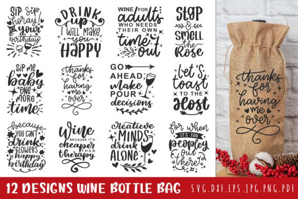 wine bottle bag svg bundle brown paper bag junk journal texture printable