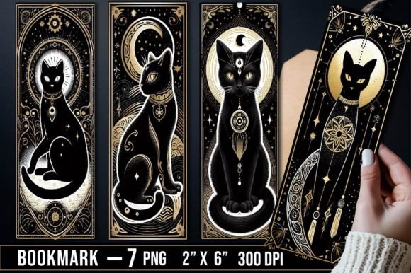Cat Bookmark bookmark cat vintage printable