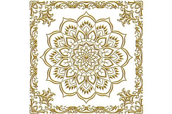 Golden Vintage Frame Border Flower floral vintage frame flower ornament