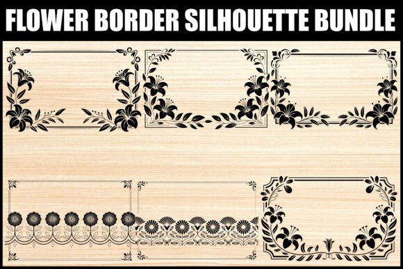 Elegant Floral Frame SVG Bundle Vol. 1 floral vintage frame flower ornament