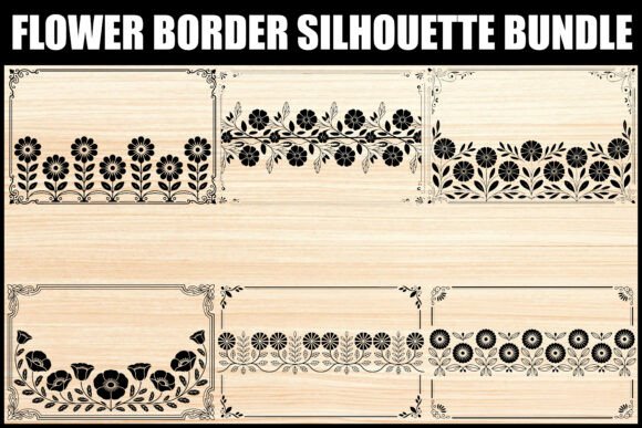 Elegant Floral Frame SVG Bundle Vol. 2 floral vintage frame flower ornament