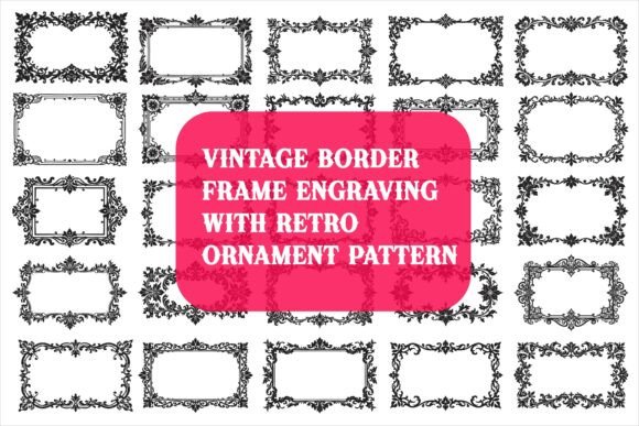 Elegant Floral Border Vector Design floral vintage frame flower ornament