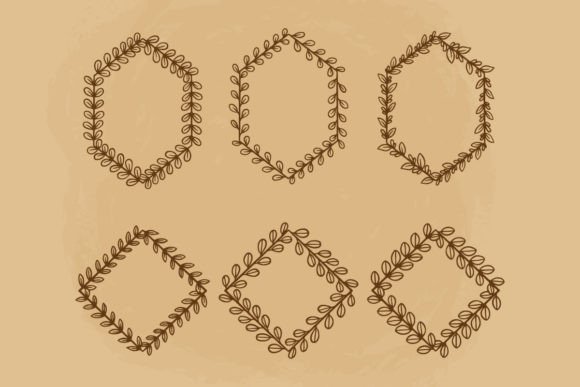 Hand Drawing Vintage Frame Collection floral vintage frame flower ornament