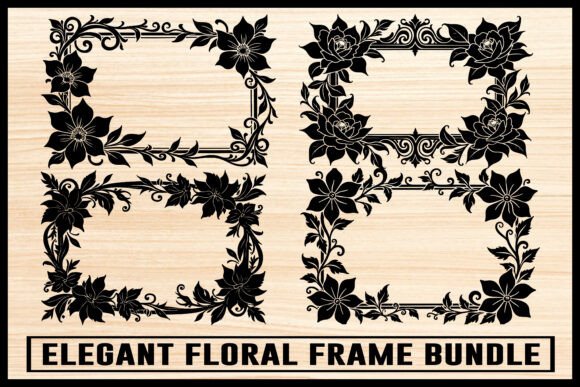 Elegant Floral Frame Bundle Vol. 3 floral vintage frame flower ornament