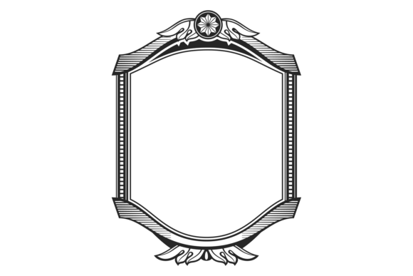 Antique Frame Drawing Old Classic Ornament floral vintage frame flower ornament