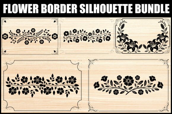 Elegant Floral Frame SVG Bundle Vol. 3 floral vintage frame flower ornament