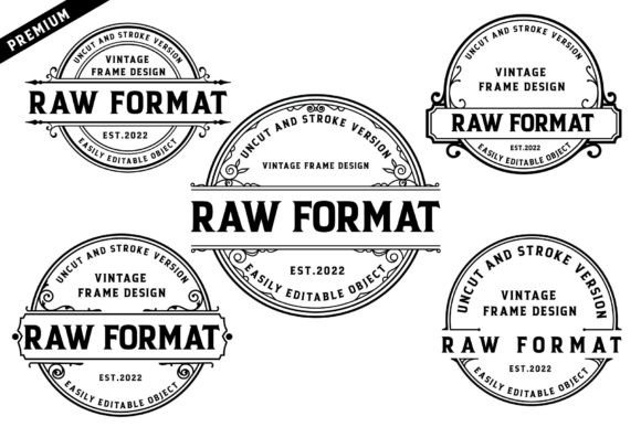 Vintage Logo Design Frame vintage frame PNG transparent design