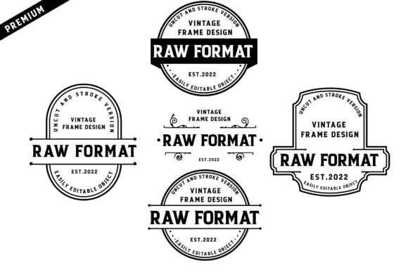 Vintage Logo Design Frame vintage frame gift product design