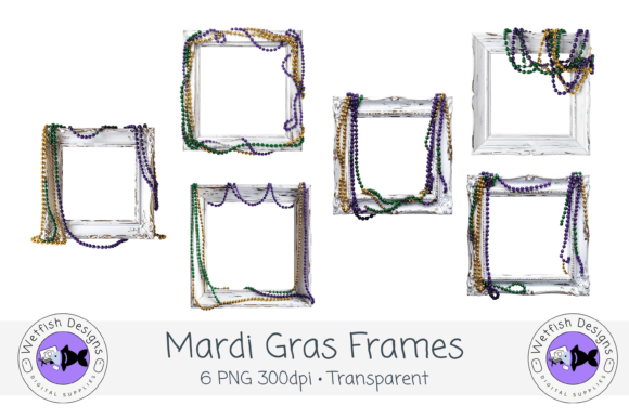 PNG Mardi Gras Beaded Frames vintage green frame png transparent
