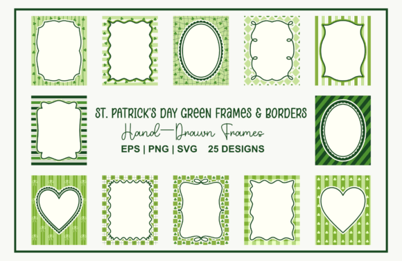 St. Patrick's Day Green Frames & Borders vintage green frame png transparent
