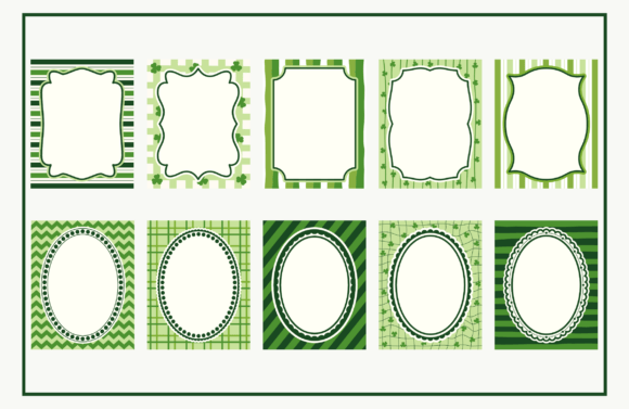 St. Patrick's Day Green Frames & Borders vintage green frame png transparent