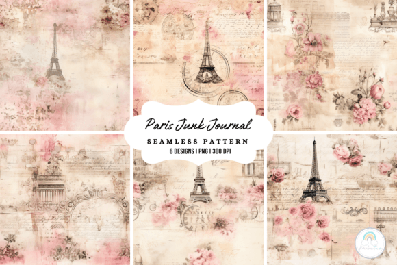 paris junk journal background junk journal aesthetic vintage printable wallpaper