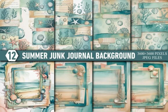 summer junk journal background junk journal aesthetic vintage printable wallpaper