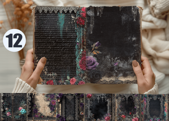 vintage gothic junk journal background junk journal aesthetic vintage printable wallpaper