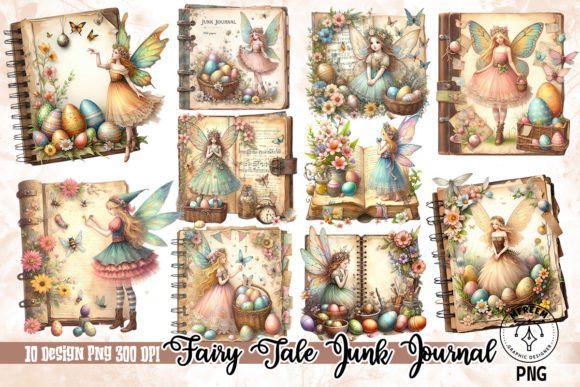 easter fairy tale junk journal clipart junk journal clipart digital png printable