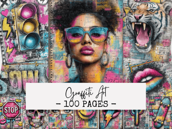 graffiti art junk journal papers junk journal clipart digital png printable