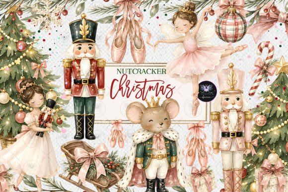 nutcracker christmas clipart junk journal clipart digital png printable