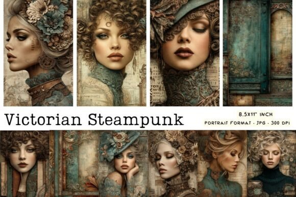 victorian steampunk junk journal pages junk journal cover ideas printable