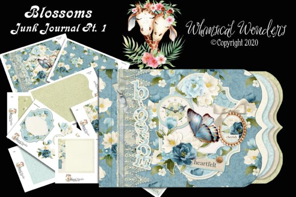 blossoms junk journal pt. 1 junk journal cover ideas printable