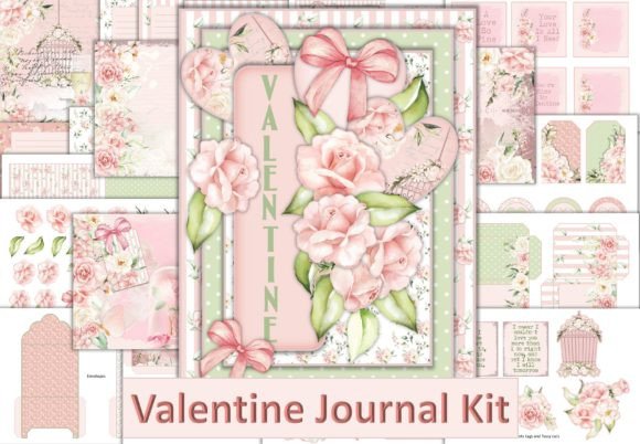 valentines junk journal kit junk journal cover ideas printable