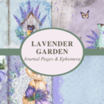 lavender garden junk journal junk journal first page intro printable