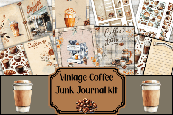 coffee junk journal kit junk journal kit printable ephemera