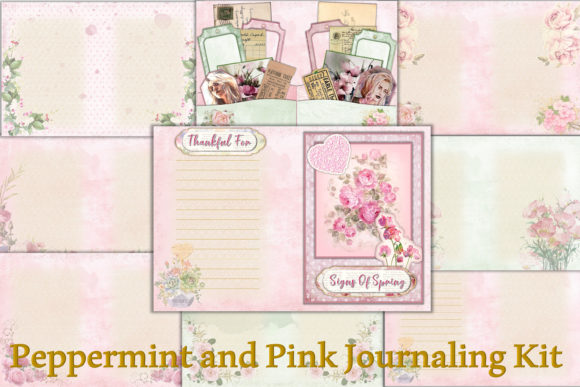 journaling kit with ephemera junk journal pockets envelopes printable diy
