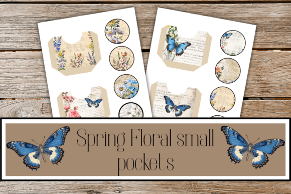 vintage botanical junk journal pockets junk journal pockets envelopes printable diy